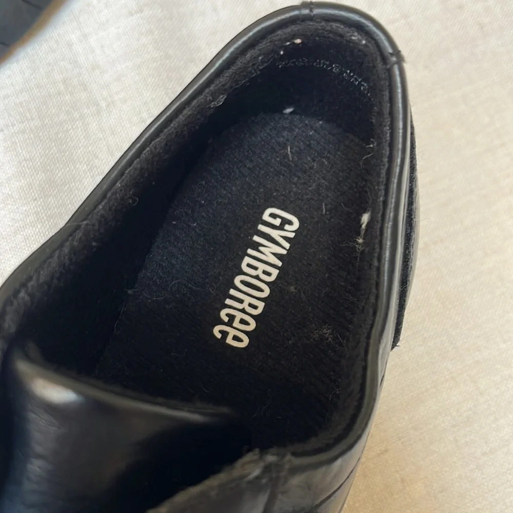 Gymboree Black Faux Leather Shoes size 1